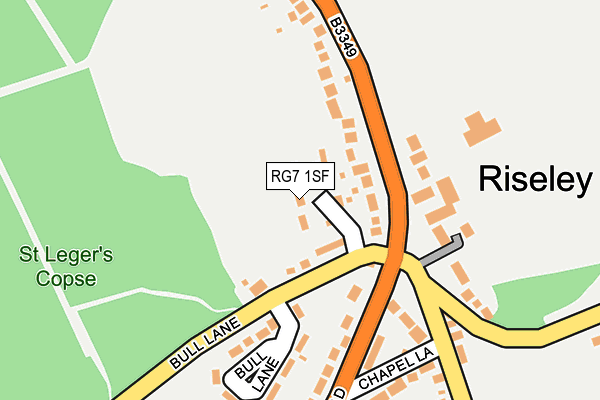 RG7 1SF map - OS OpenMap – Local (Ordnance Survey)