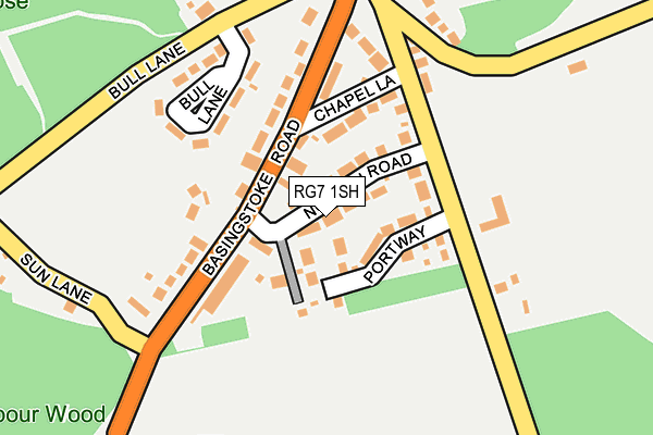 RG7 1SH map - OS OpenMap – Local (Ordnance Survey)
