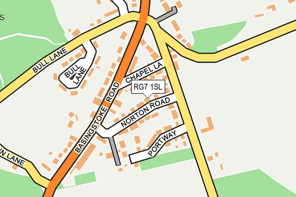 RG7 1SL map - OS OpenMap – Local (Ordnance Survey)