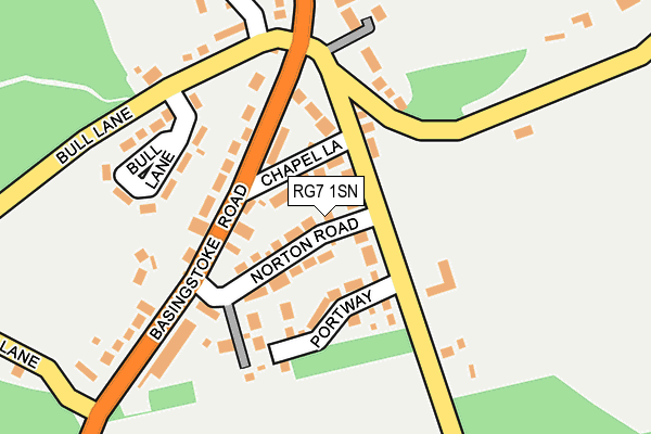 RG7 1SN map - OS OpenMap – Local (Ordnance Survey)