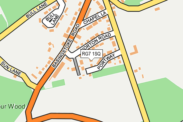 RG7 1SQ map - OS OpenMap – Local (Ordnance Survey)