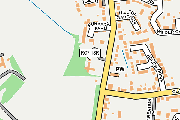 RG7 1SR map - OS OpenMap – Local (Ordnance Survey)