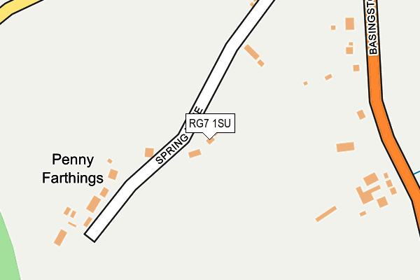 RG7 1SU map - OS OpenMap – Local (Ordnance Survey)