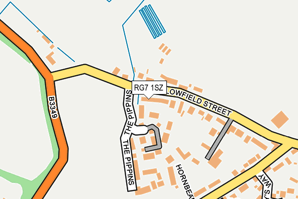 RG7 1SZ map - OS OpenMap – Local (Ordnance Survey)