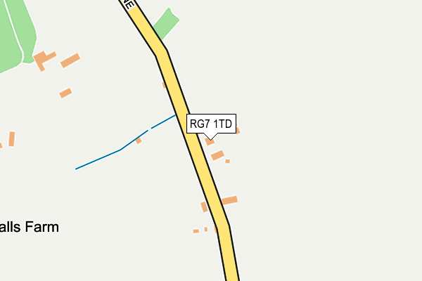 RG7 1TD map - OS OpenMap – Local (Ordnance Survey)