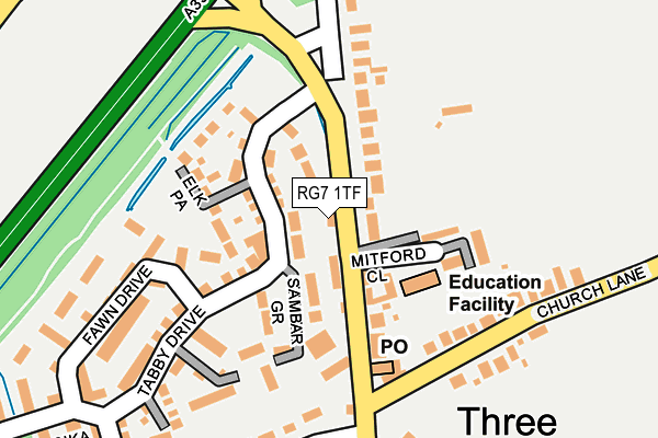 RG7 1TF map - OS OpenMap – Local (Ordnance Survey)