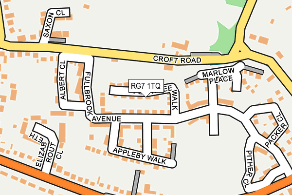 RG7 1TQ map - OS OpenMap – Local (Ordnance Survey)