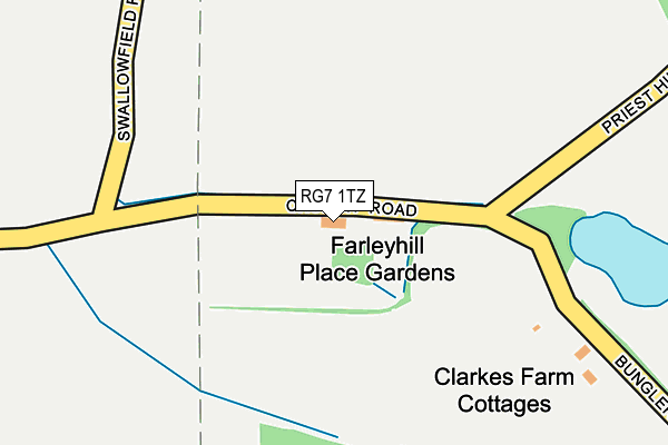 RG7 1TZ map - OS OpenMap – Local (Ordnance Survey)
