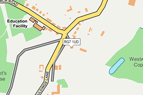 RG7 1UD map - OS OpenMap – Local (Ordnance Survey)