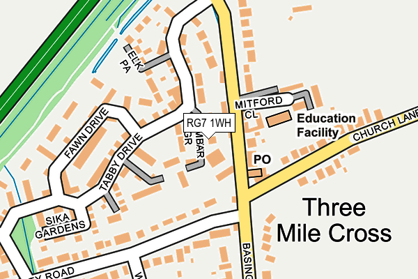 RG7 1WH map - OS OpenMap – Local (Ordnance Survey)