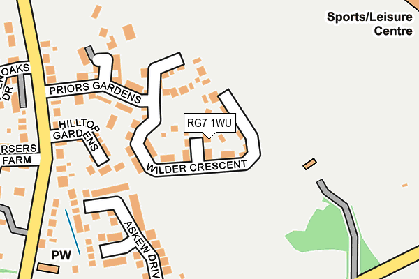 RG7 1WU map - OS OpenMap – Local (Ordnance Survey)