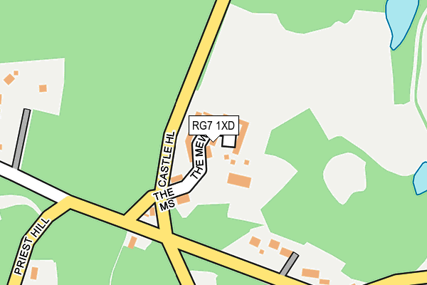 RG7 1XD map - OS OpenMap – Local (Ordnance Survey)