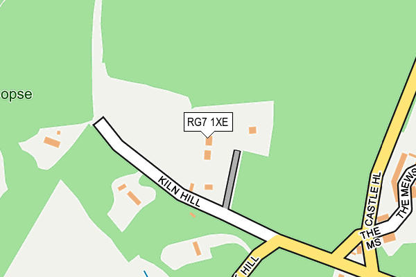 RG7 1XE map - OS OpenMap – Local (Ordnance Survey)