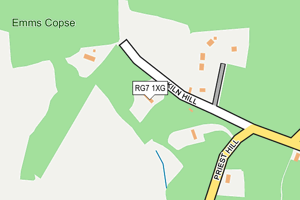 RG7 1XG map - OS OpenMap – Local (Ordnance Survey)