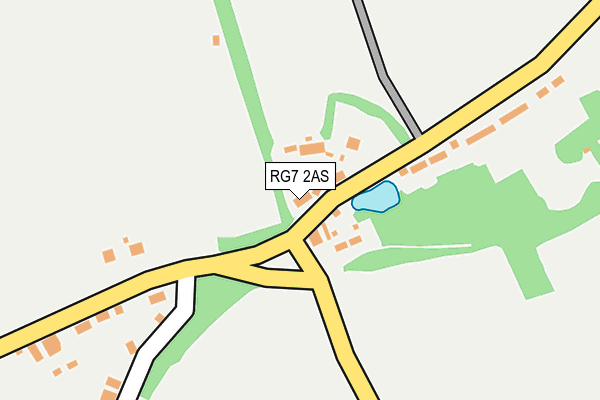 RG7 2AS map - OS OpenMap – Local (Ordnance Survey)