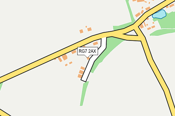 RG7 2AX map - OS OpenMap – Local (Ordnance Survey)