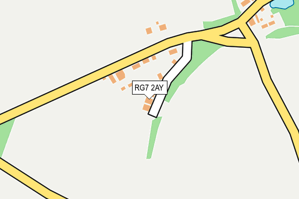 RG7 2AY map - OS OpenMap – Local (Ordnance Survey)