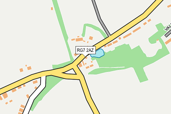 RG7 2AZ map - OS OpenMap – Local (Ordnance Survey)