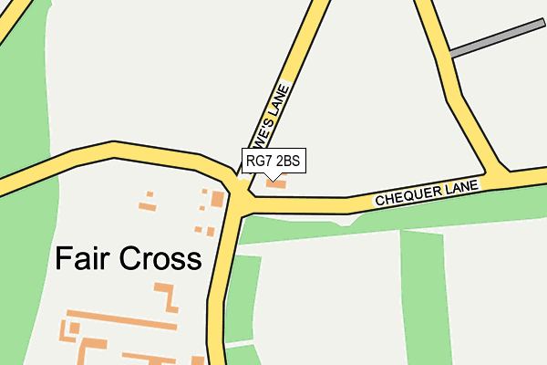 RG7 2BS map - OS OpenMap – Local (Ordnance Survey)