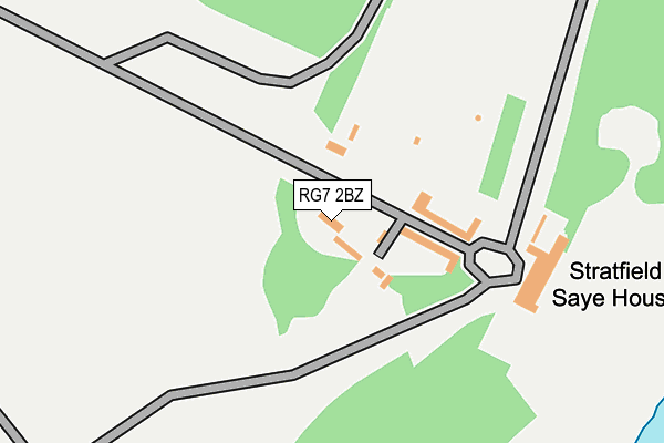 RG7 2BZ map - OS OpenMap – Local (Ordnance Survey)