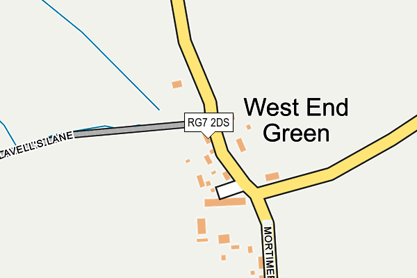 RG7 2DS map - OS OpenMap – Local (Ordnance Survey)