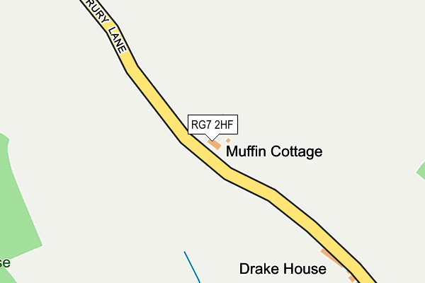 RG7 2HF map - OS OpenMap – Local (Ordnance Survey)