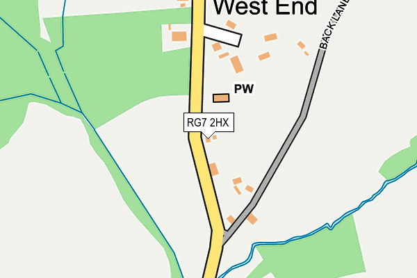 RG7 2HX map - OS OpenMap – Local (Ordnance Survey)