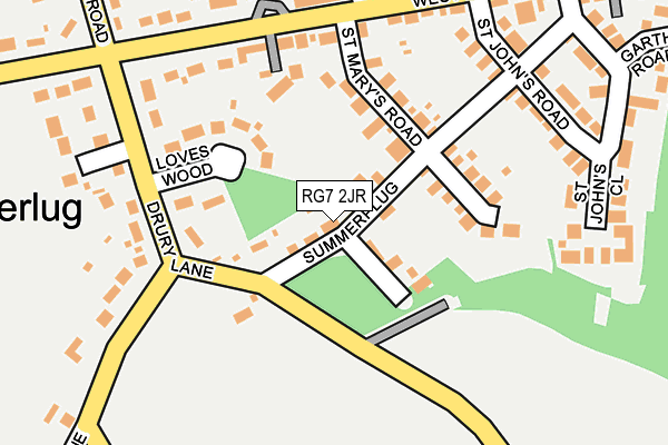 RG7 2JR map - OS OpenMap – Local (Ordnance Survey)
