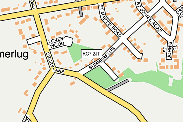 RG7 2JT map - OS OpenMap – Local (Ordnance Survey)