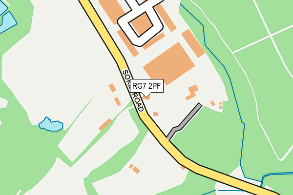 RG7 2PF map - OS OpenMap – Local (Ordnance Survey)