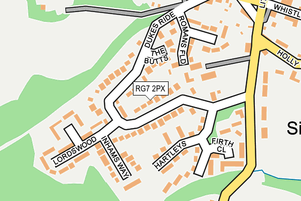 RG7 2PX map - OS OpenMap – Local (Ordnance Survey)