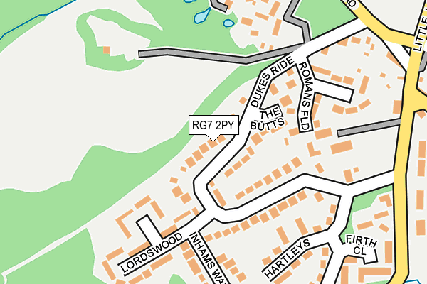 RG7 2PY map - OS OpenMap – Local (Ordnance Survey)