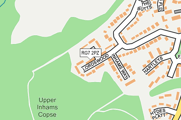 Map of BRAMLEY GREEN LIMITED at local scale