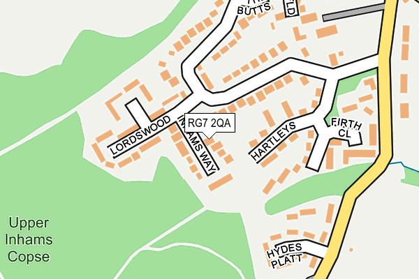 RG7 2QA map - OS OpenMap – Local (Ordnance Survey)