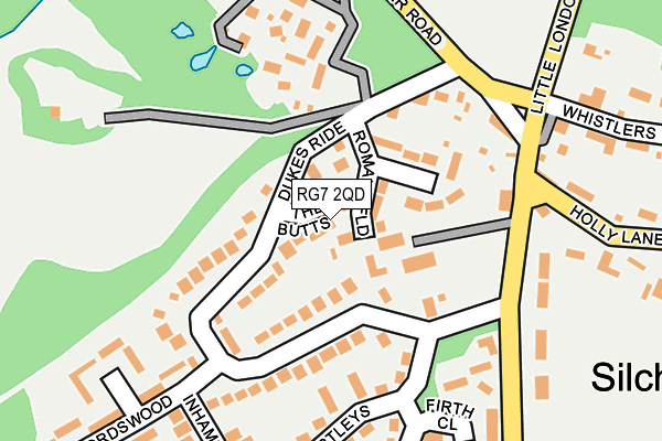 RG7 2QD map - OS OpenMap – Local (Ordnance Survey)