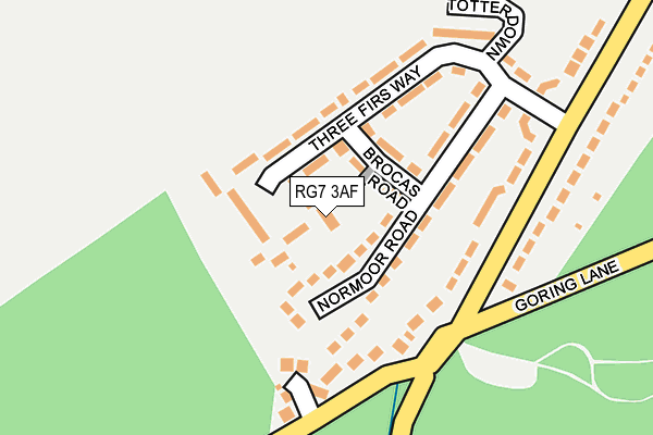 RG7 3AF map - OS OpenMap – Local (Ordnance Survey)