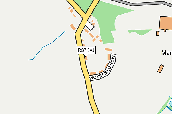 RG7 3AJ map - OS OpenMap – Local (Ordnance Survey)