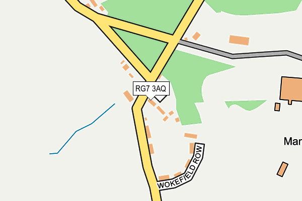RG7 3AQ map - OS OpenMap – Local (Ordnance Survey)