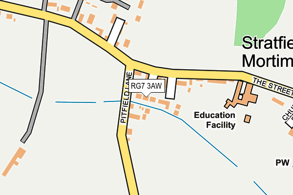 RG7 3AW map - OS OpenMap – Local (Ordnance Survey)