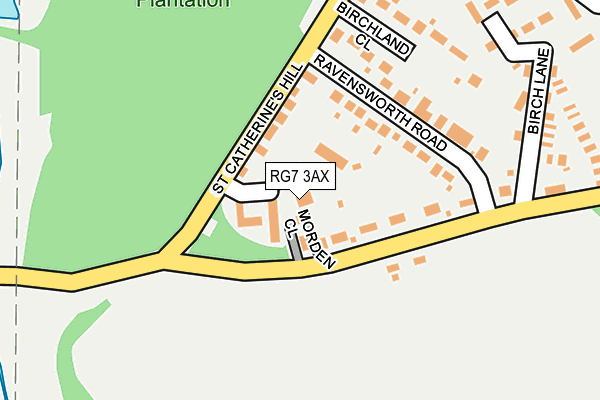 RG7 3AX map - OS OpenMap – Local (Ordnance Survey)