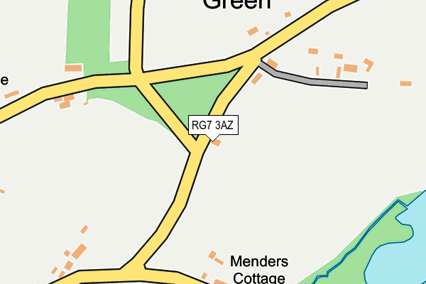 RG7 3AZ map - OS OpenMap – Local (Ordnance Survey)