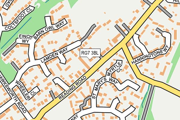 RG7 3BL map - OS OpenMap – Local (Ordnance Survey)