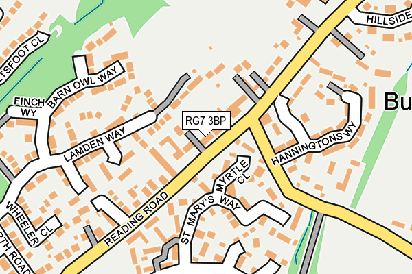 RG7 3BP map - OS OpenMap – Local (Ordnance Survey)