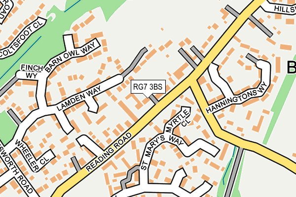 RG7 3BS map - OS OpenMap – Local (Ordnance Survey)