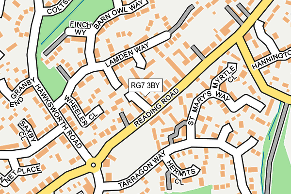 RG7 3BY map - OS OpenMap – Local (Ordnance Survey)