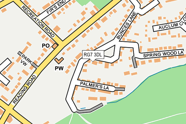 RG7 3DL map - OS OpenMap – Local (Ordnance Survey)