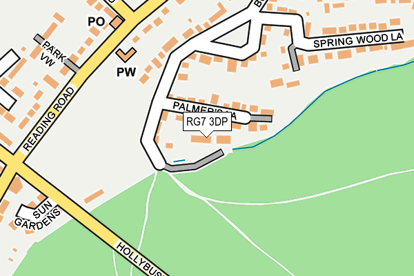 RG7 3DP map - OS OpenMap – Local (Ordnance Survey)