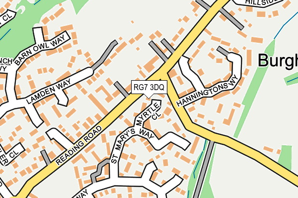 RG7 3DQ map - OS OpenMap – Local (Ordnance Survey)