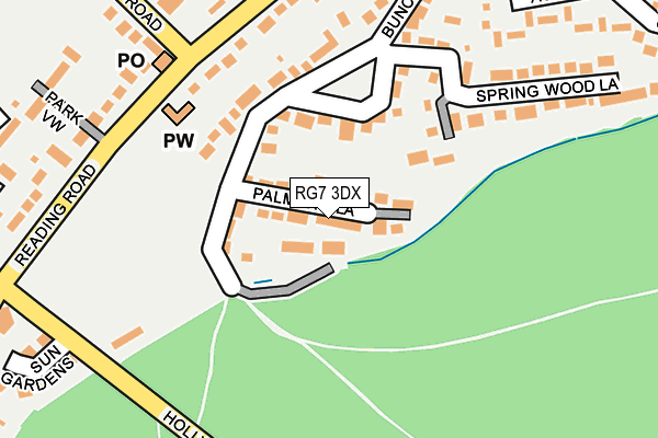 RG7 3DX map - OS OpenMap – Local (Ordnance Survey)