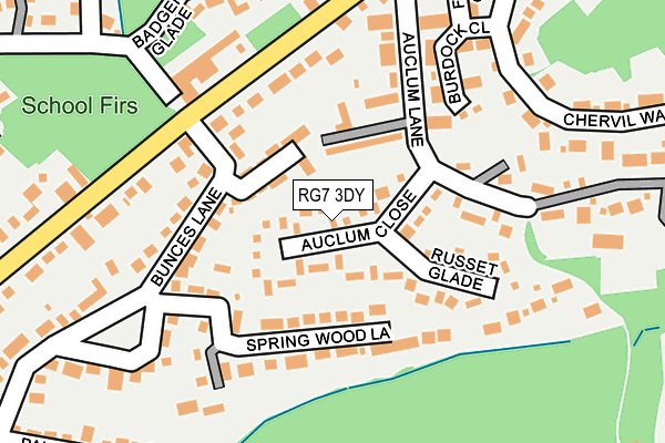 RG7 3DY map - OS OpenMap – Local (Ordnance Survey)